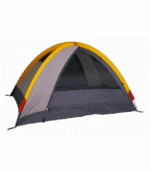 polyester dome water-resistant camping tent with back window