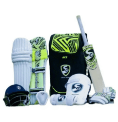 Equip budding cricketers with this all-in-one Economy Cricket Kit, designed to meet the needs of school and institutional sports programs. The kit includes a high-quality Kashmir Willow bat, ensuring durability and performanEconomy Cricket Kit with Kashmir Willow Bat and Protective Gearce during practice sessions and matches. Protective gear such as a helmet, batting pads, thigh pad, batting gloves, and an abdominal guard provide safety and comfort. All items are conveniently stored in a spacious kit bag, making transportation and organization effortless.