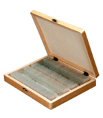 Prepared Microscope Slides Set with Wooden Storage Box